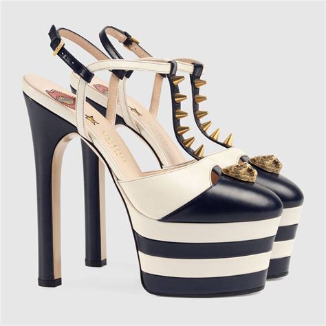 gucci platform heels replica|gucci studded heels.